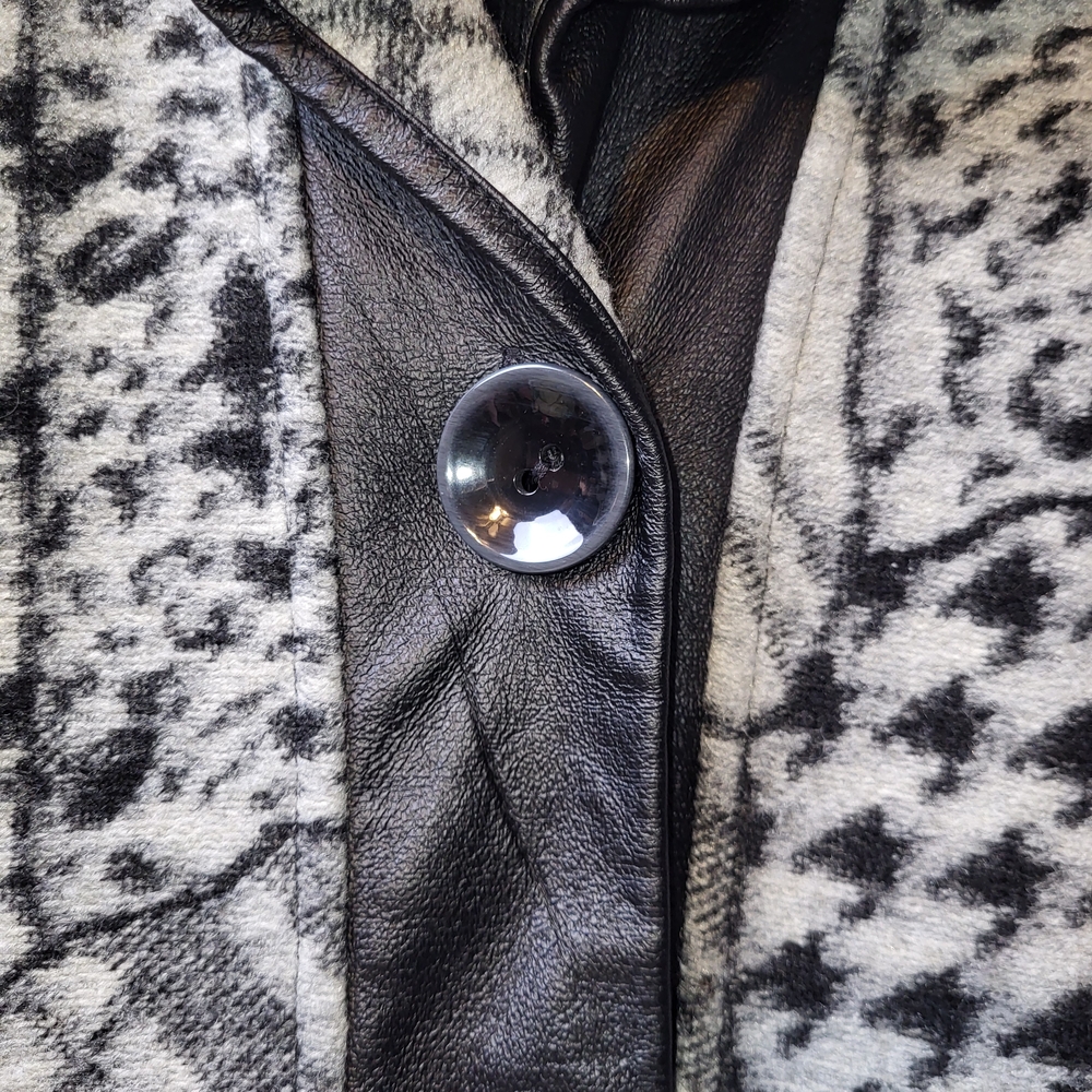 Ali Miles Patchwork Houndstooth Cardigan Blazer W… - image 7